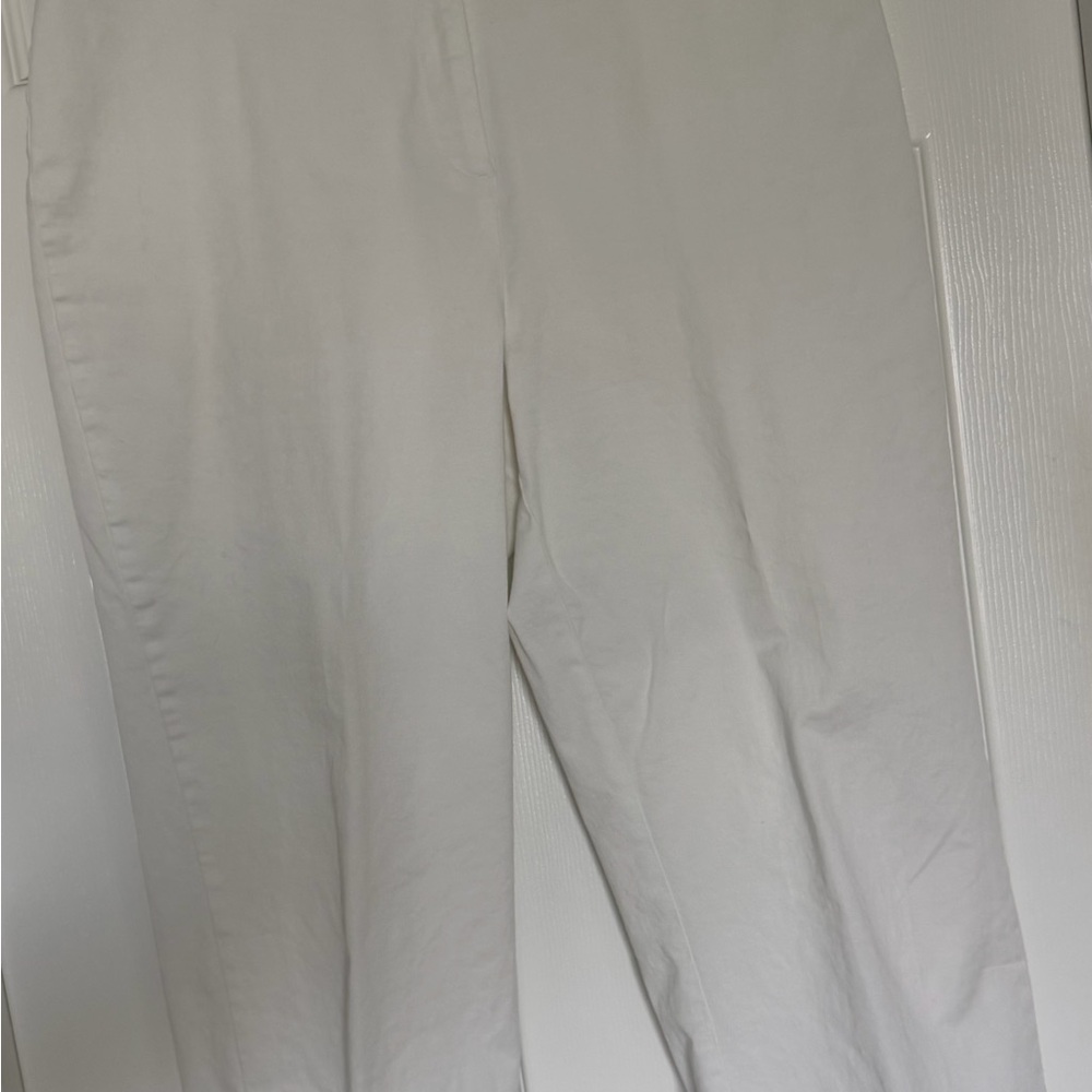 Coldwater Creek Crisp White Trousers